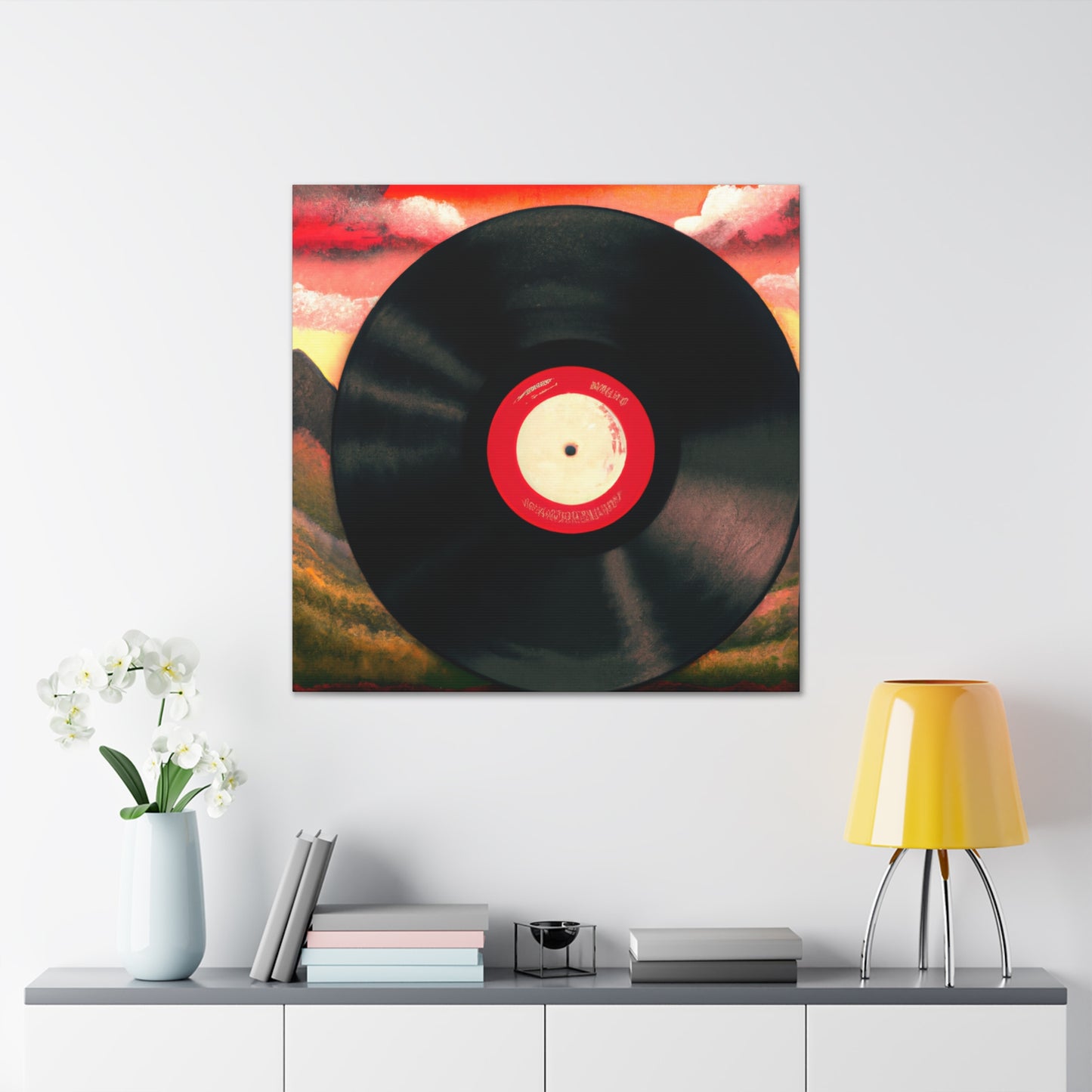 Vinyl Record Deco Style - Canvas