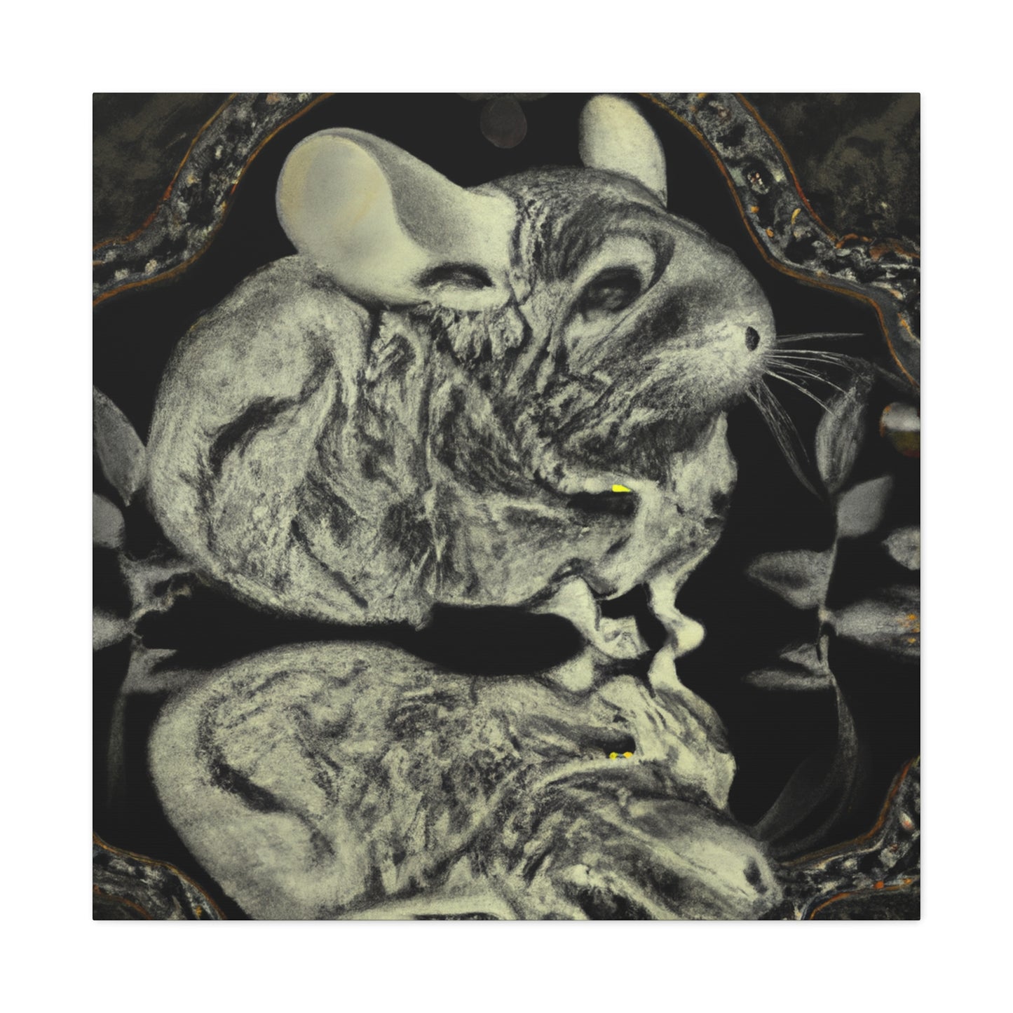 Chinchilla in Moonlight - Canvas