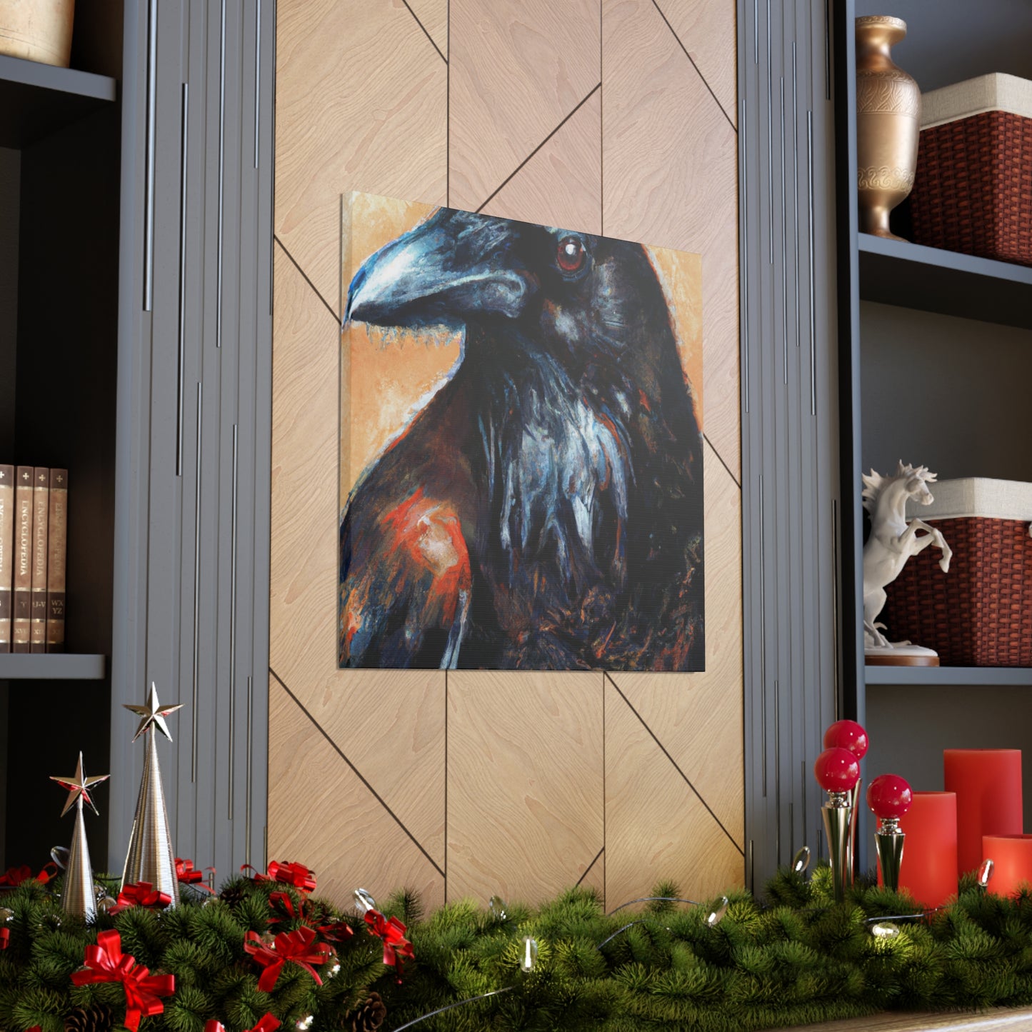 American Crow Realism. - Canvas