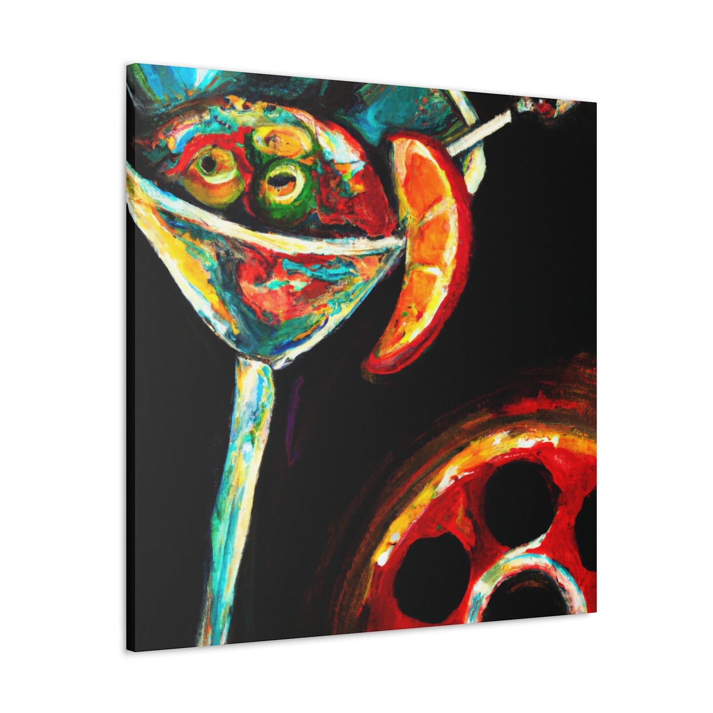 "Martini at Midnight Escape" - Canvas