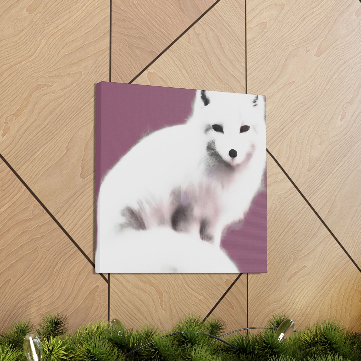 Arctic Fox Duo Bliss - Canvas