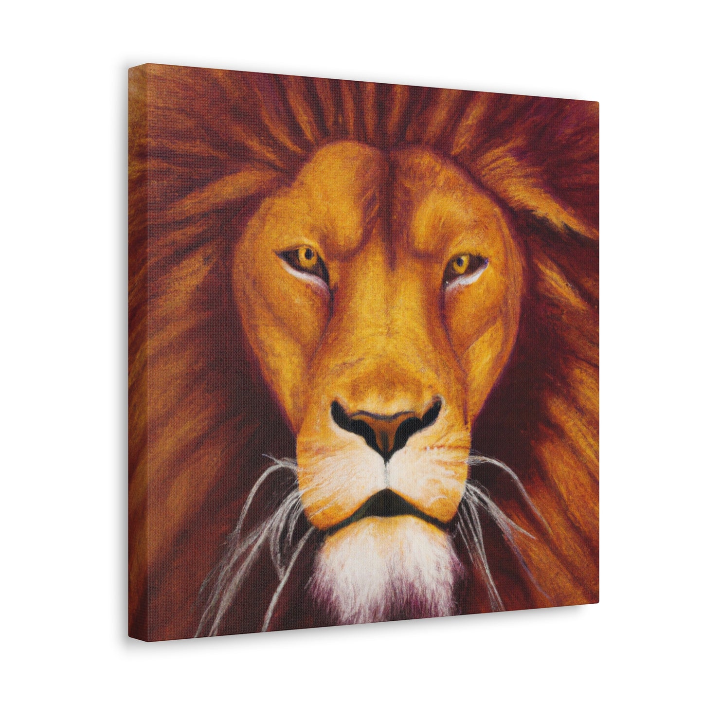 Lion in Hyperrealism - Canvas