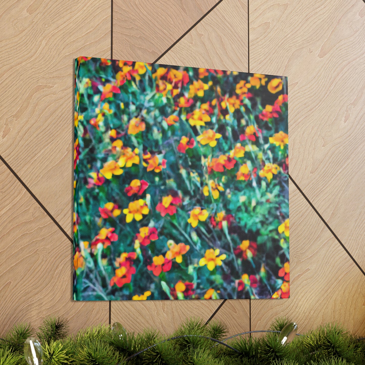 "Glorious Marigold Bloom" - Canvas