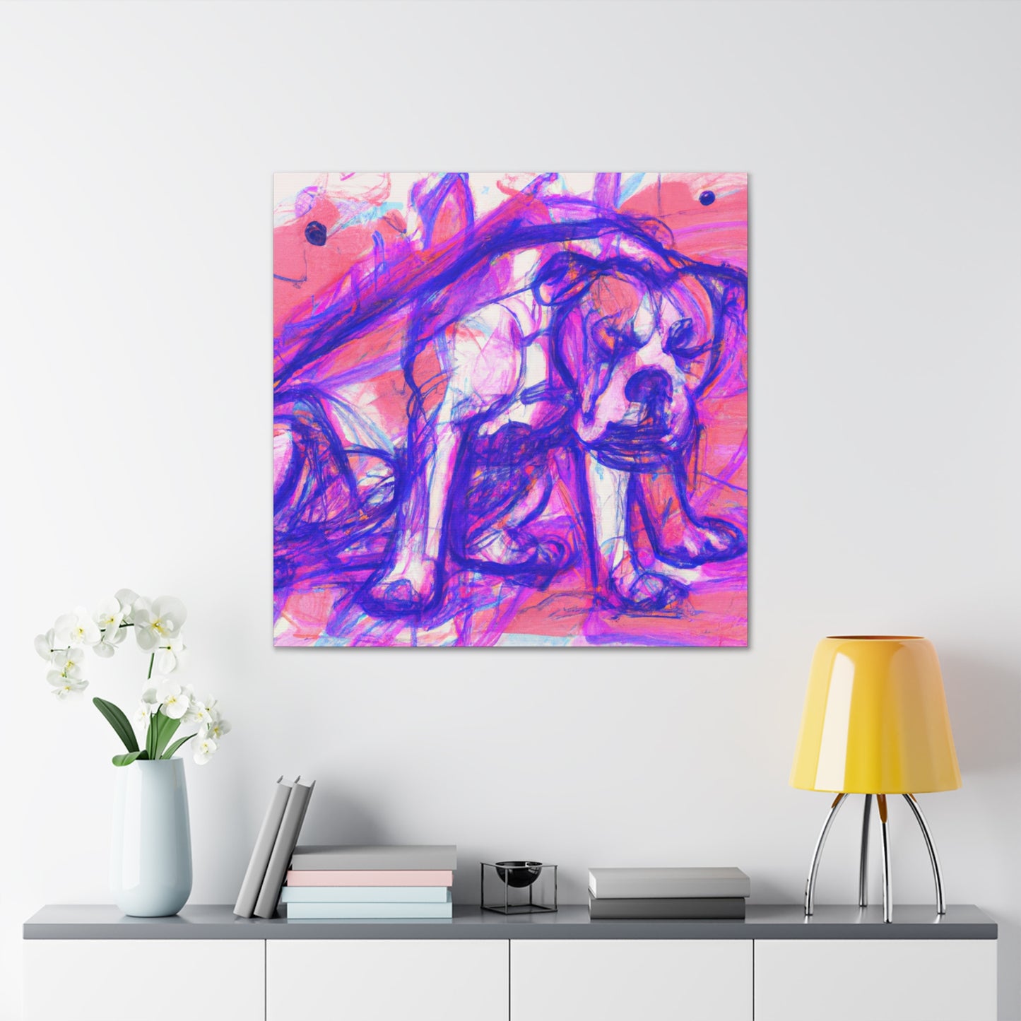 "American Bulldog Triumphant" - Canvas