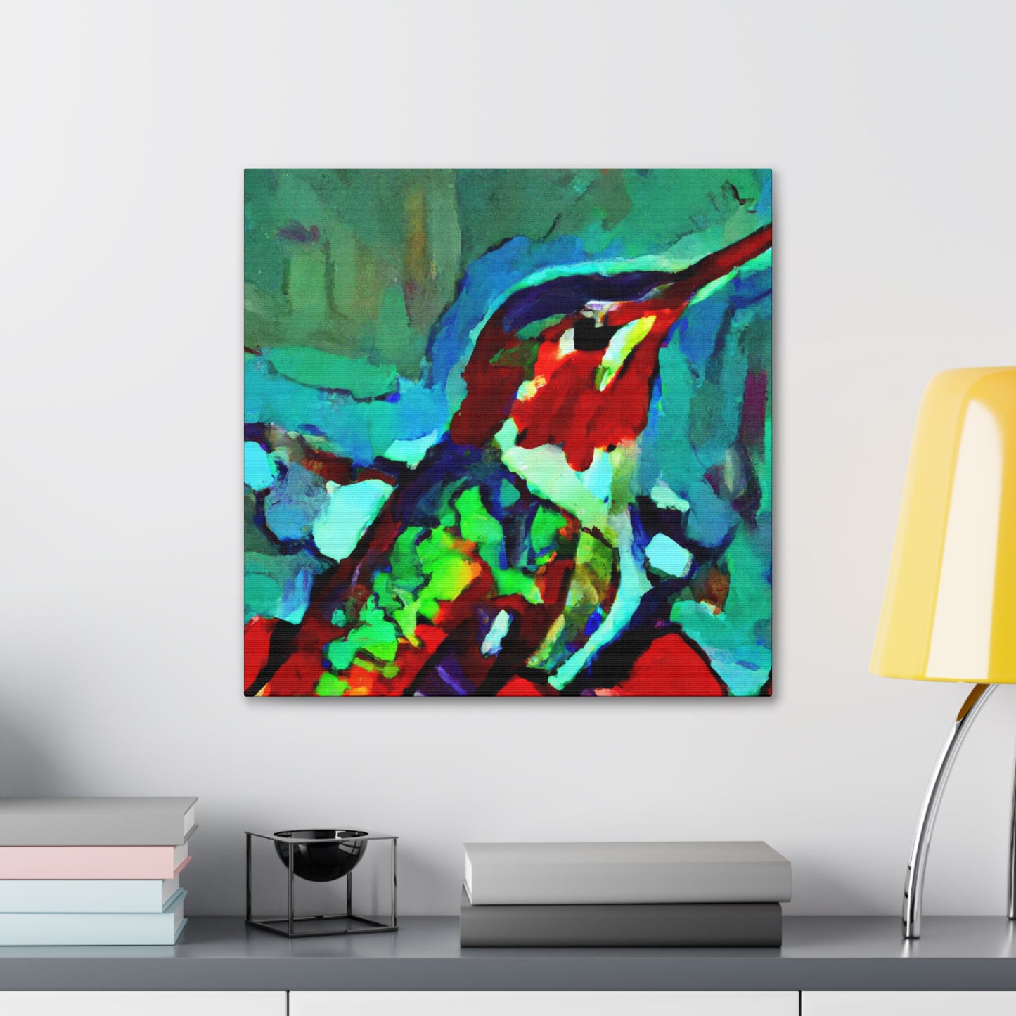 "Hummingbird of Abstraction" - Canvas