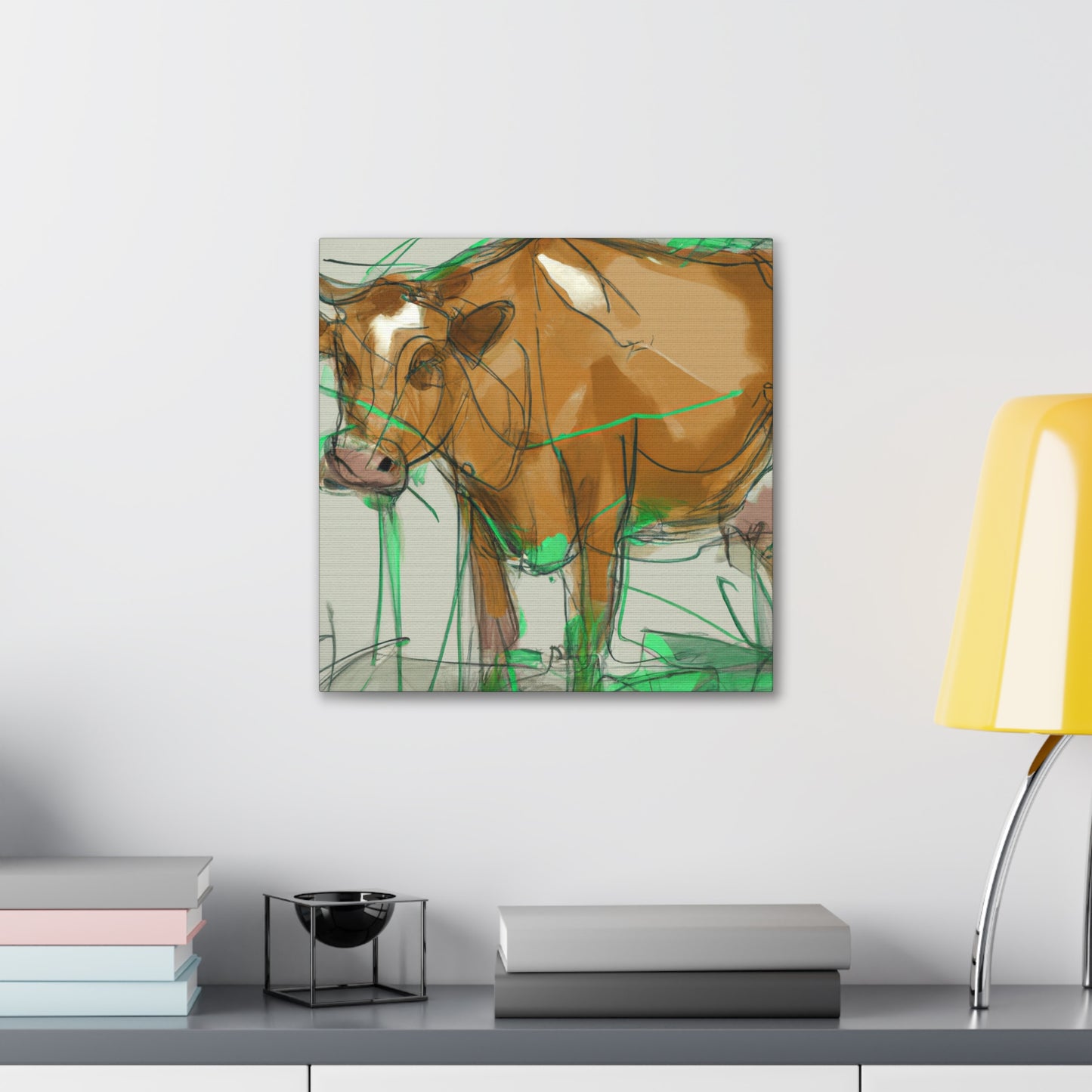 "Jersey Cow Serenity" - Canvas