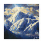 "Snowy Mountain Impressionism" - Canvas