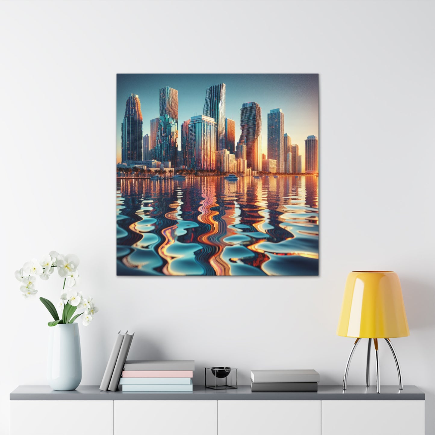 Neon Paradise Dreamscape - Canvas