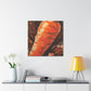 "Carrot in Impasto Glaze" - Canvas