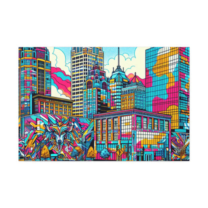 "Vibrant Milwaukee Mosaic" - Canvas