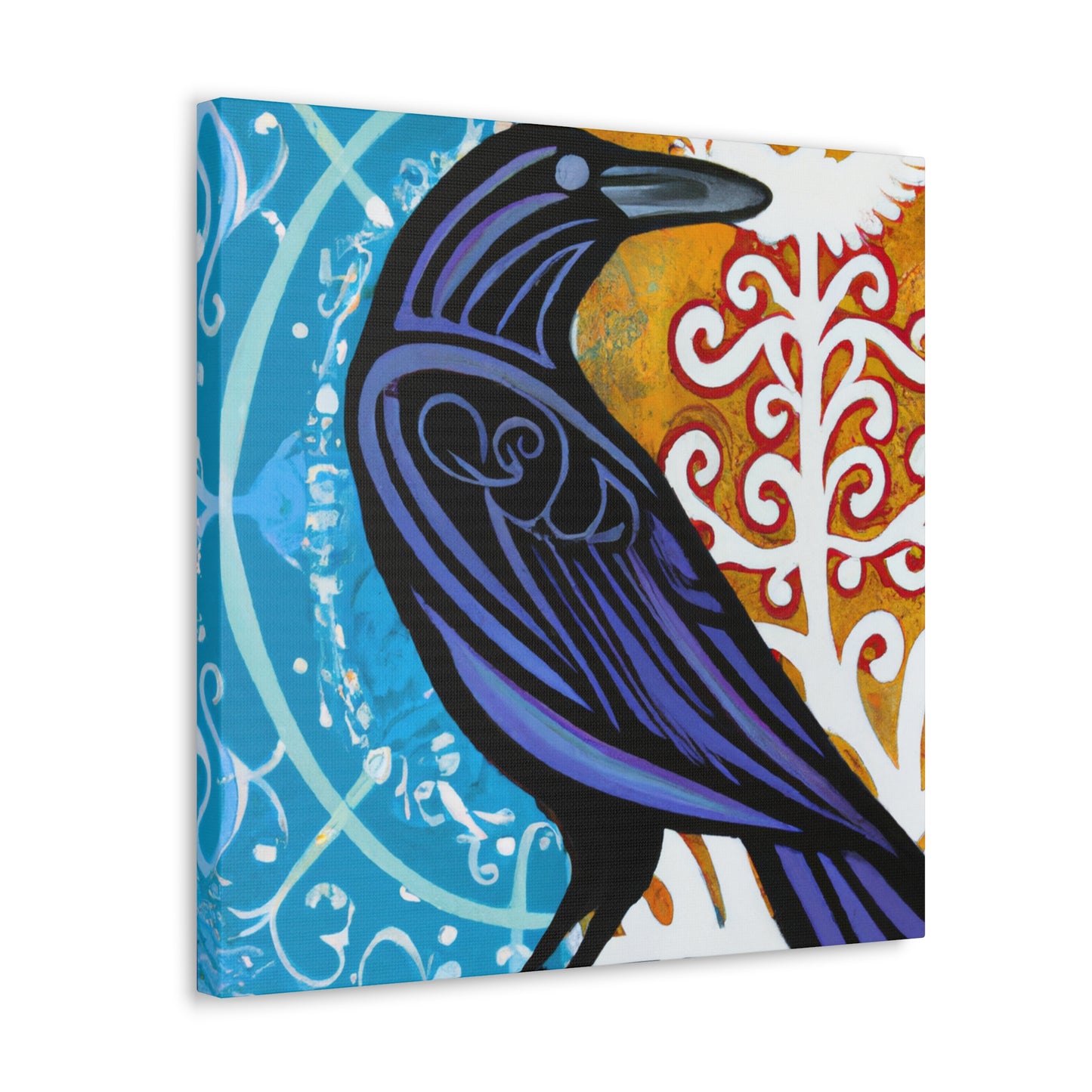 American Crow Mural - Canvas