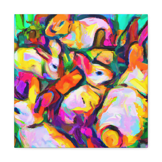 "Rabbit in Fauvism". - Canvas