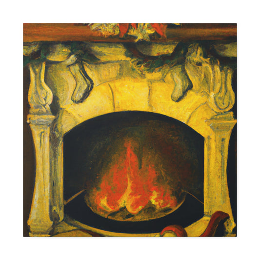 Fireside Classical Reflection - Canvas