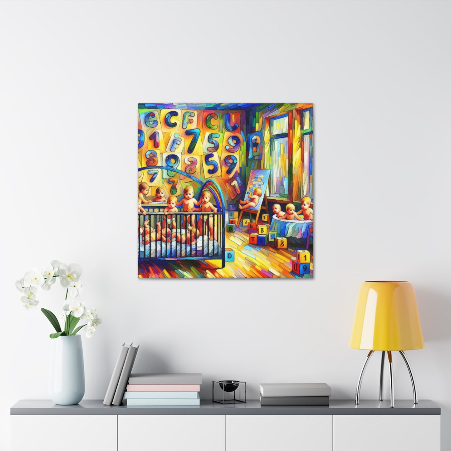 Vibrant Linguistic Symphony - Canvas