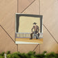 "Cowboy at Dusk Fence" - Canvas