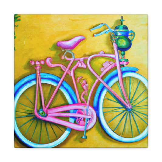 Riding on the Bicycle - Canvas