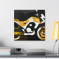 "Motorcycle Roars Forward" - Canvas