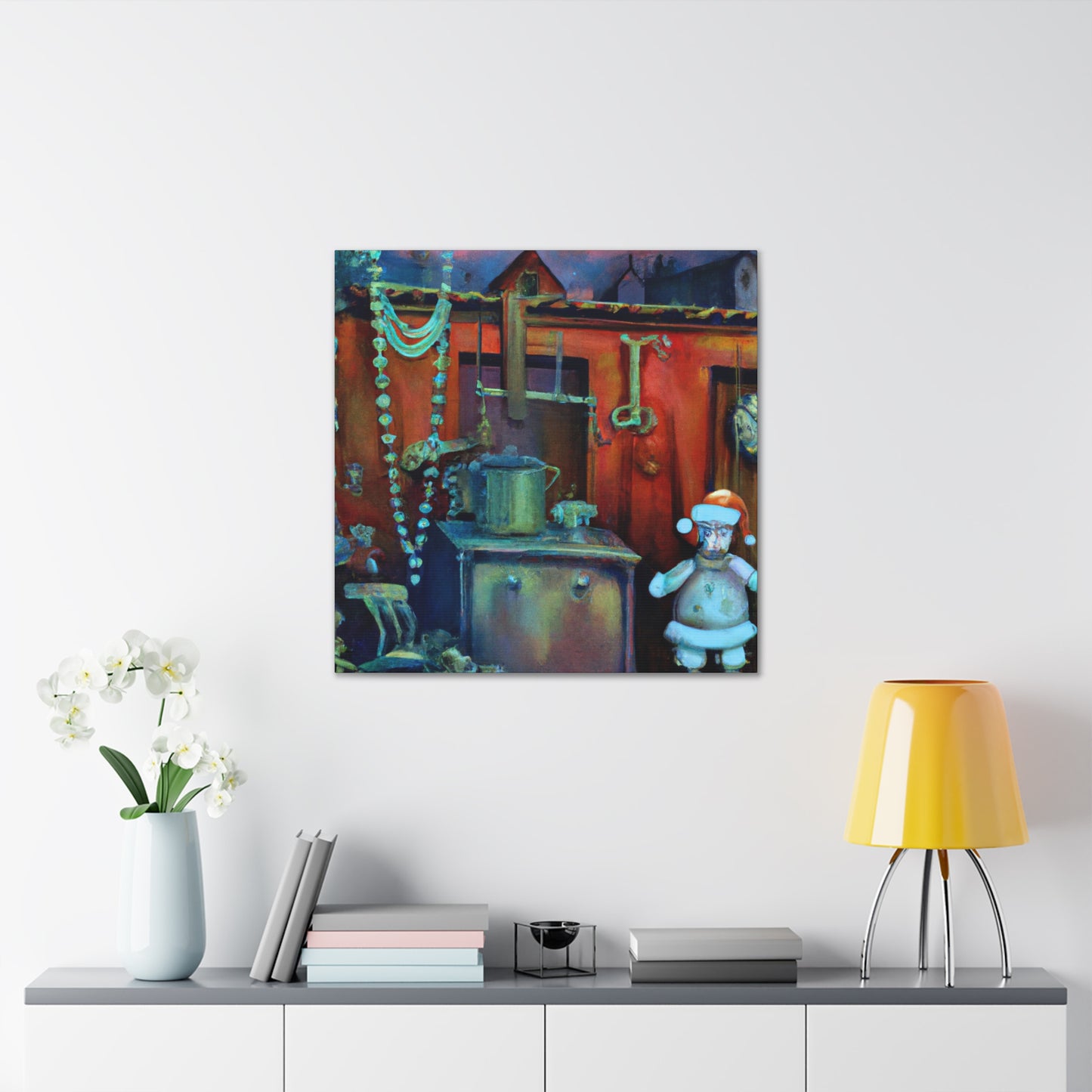 Santa's Surreal Workshop - Canvas