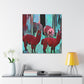 Alpaca Dreamscape Painting - Canvas