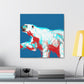 Polar Bear Minimalism - Canvas