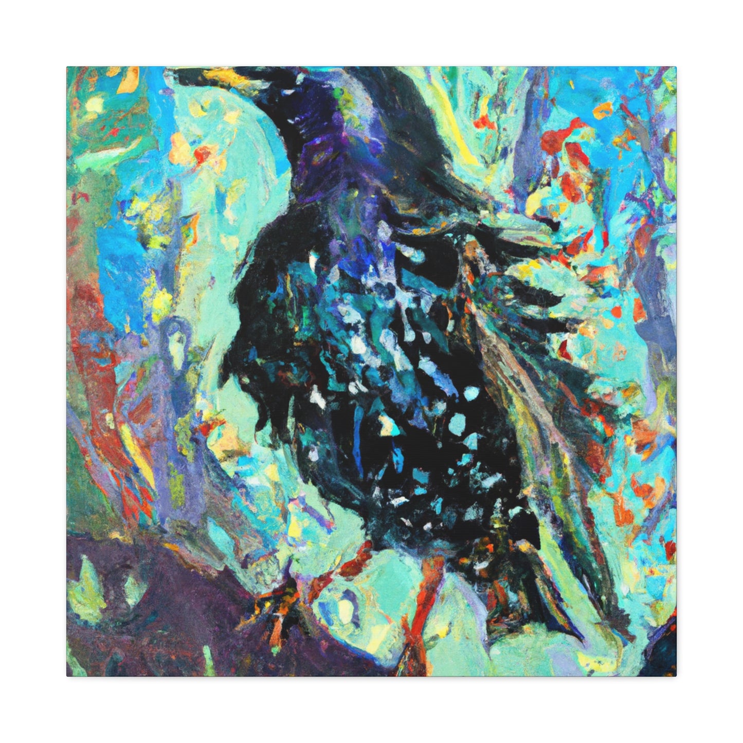 European Starling Impression - Canvas