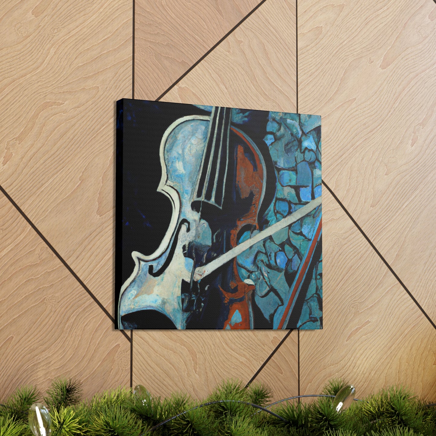 "Strumming on a Violin" - Canvas