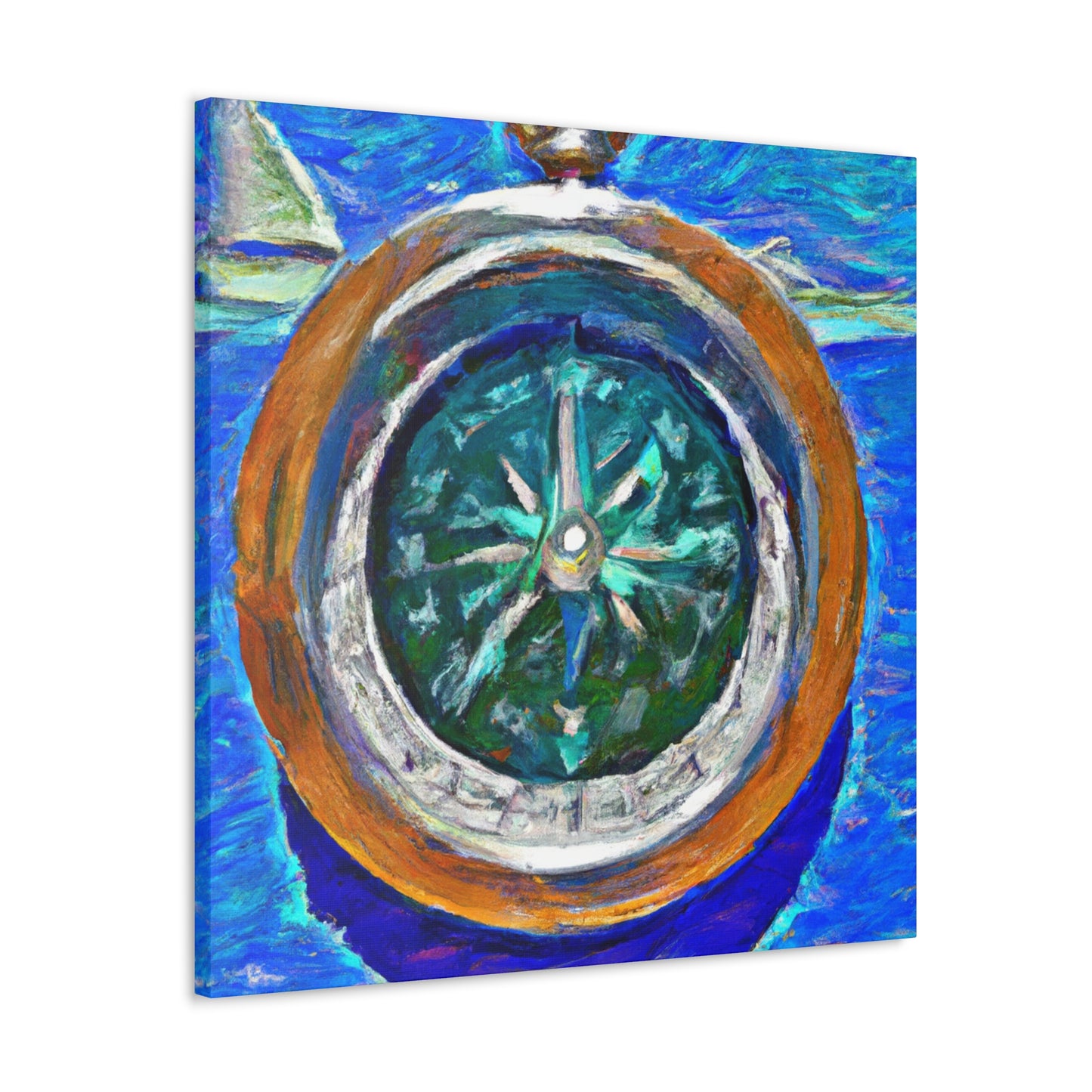 "Compass and Impressionism" - Canvas