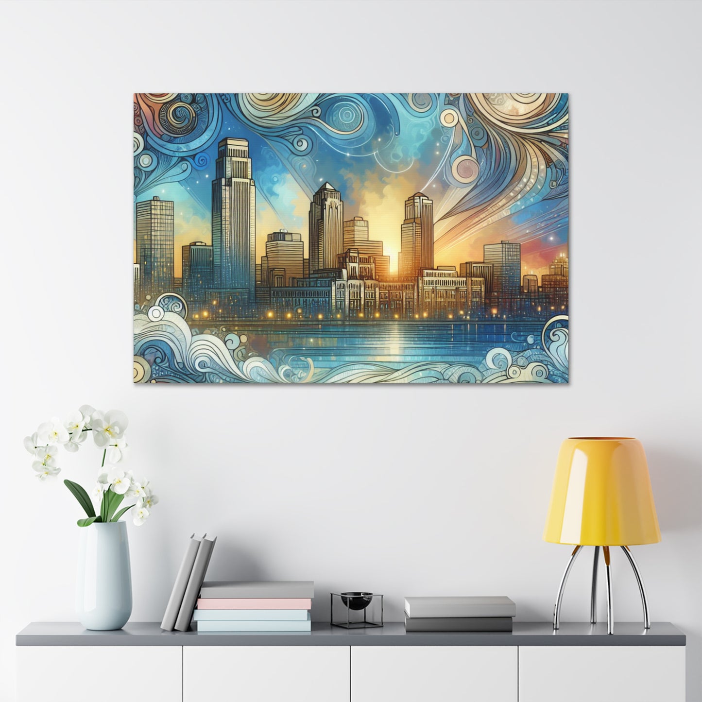 "Enchanting Omaha Serenade" - Canvas