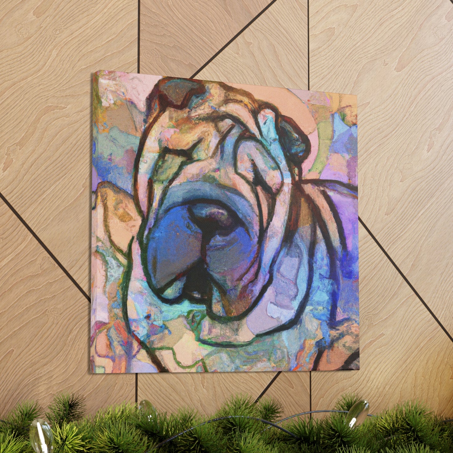 Shar Pei Expressionism - Canvas