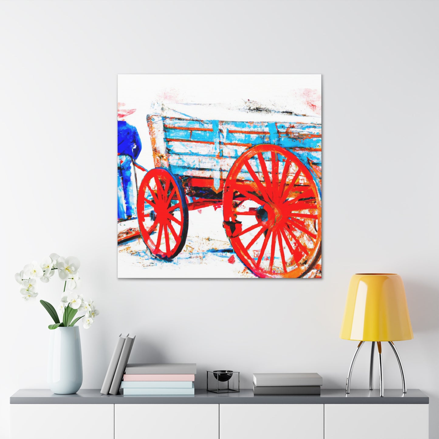 "Wagon Journey Ahead" - Canvas