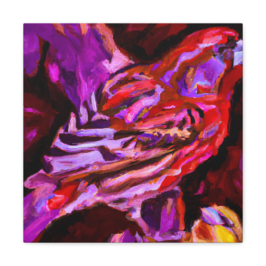 Fancy Finch Fantasia. - Canvas