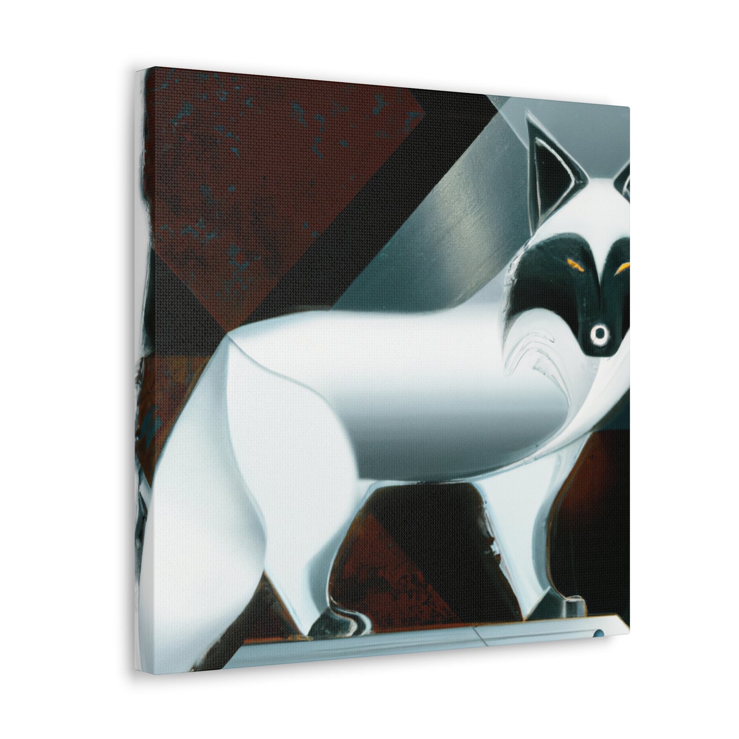 Arctic Fox Art Deco - Canvas