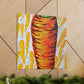 Carrot Pop Art Boom - Canvas