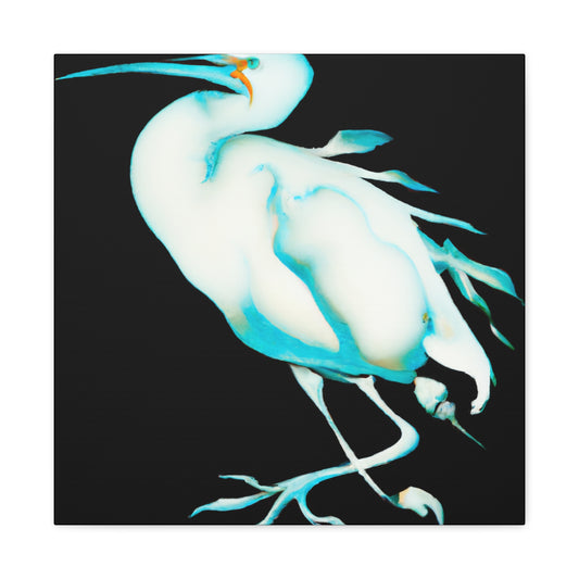 "Snowy Egret Splendor" - Canvas