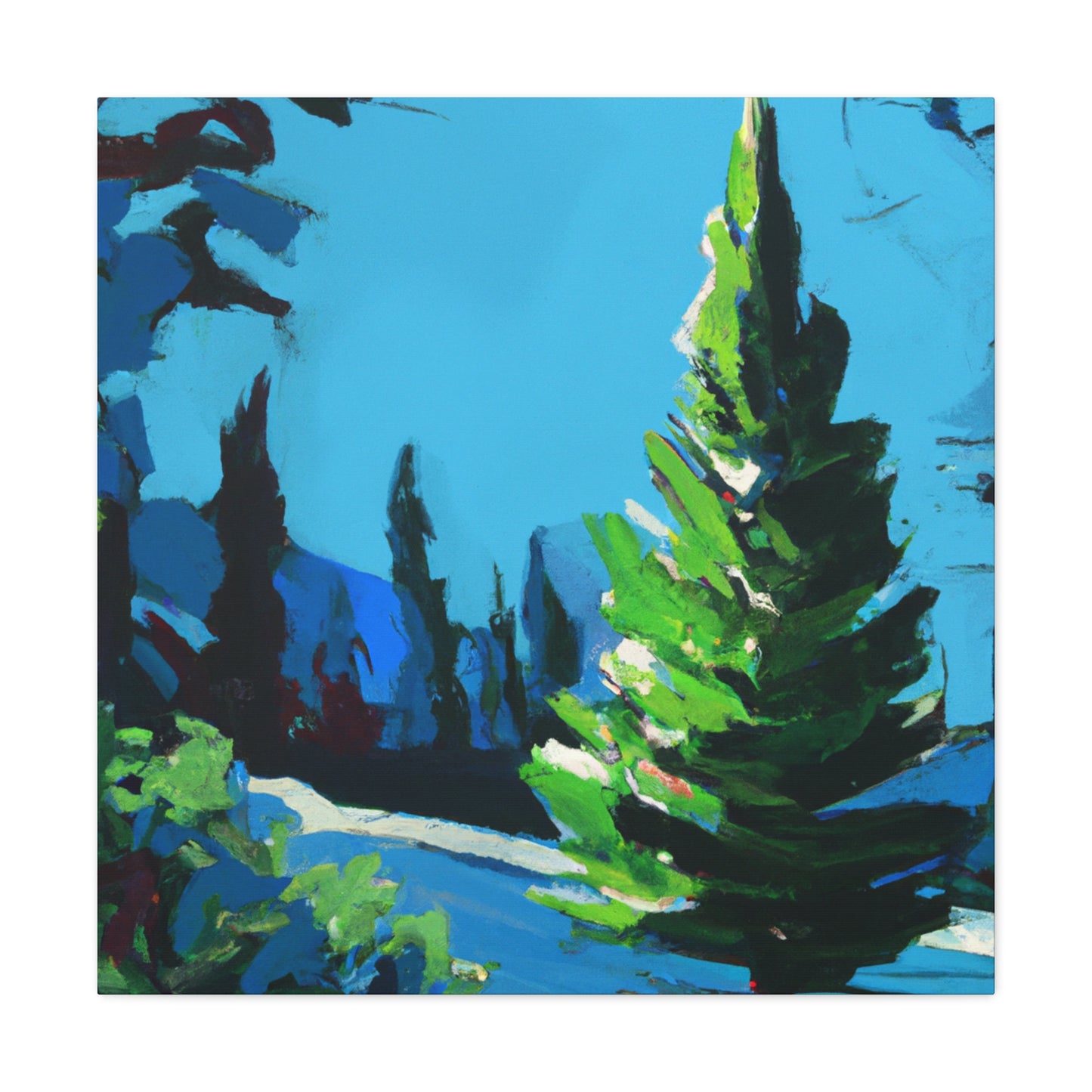 Pine Tree in Spring - Canvas