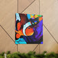 "Clownfish Swimming Gaily" - Canvas