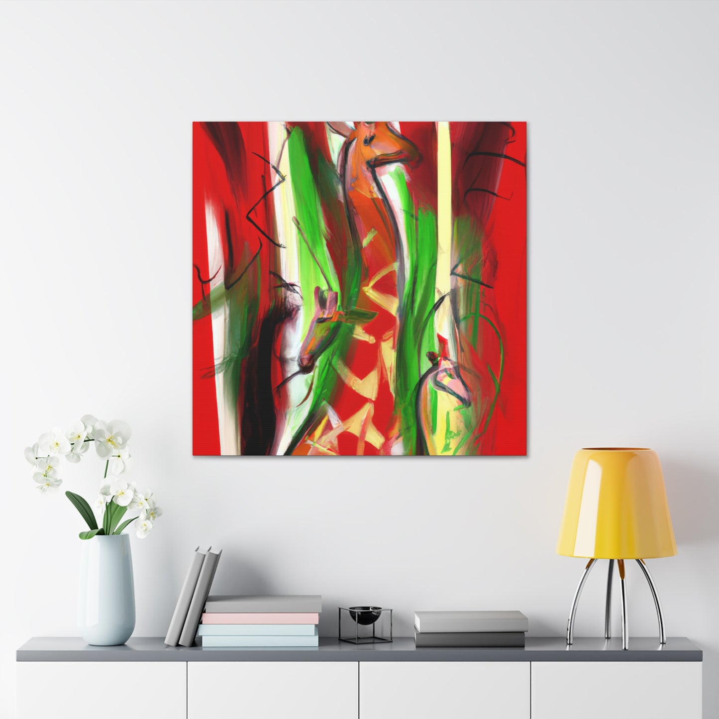 Giraffe in Expressionism - Canvas