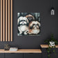 "Pekingese Gazing Wondrously" - Canvas