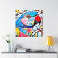 Lovebirds in Harmony - Canvas