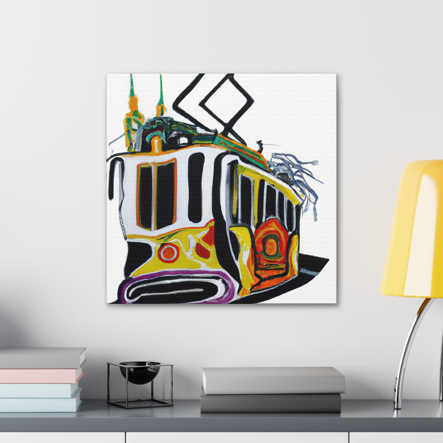 Tram Across the City - Canvas