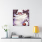 "Santa Claus Blooming Joy" - Canvas