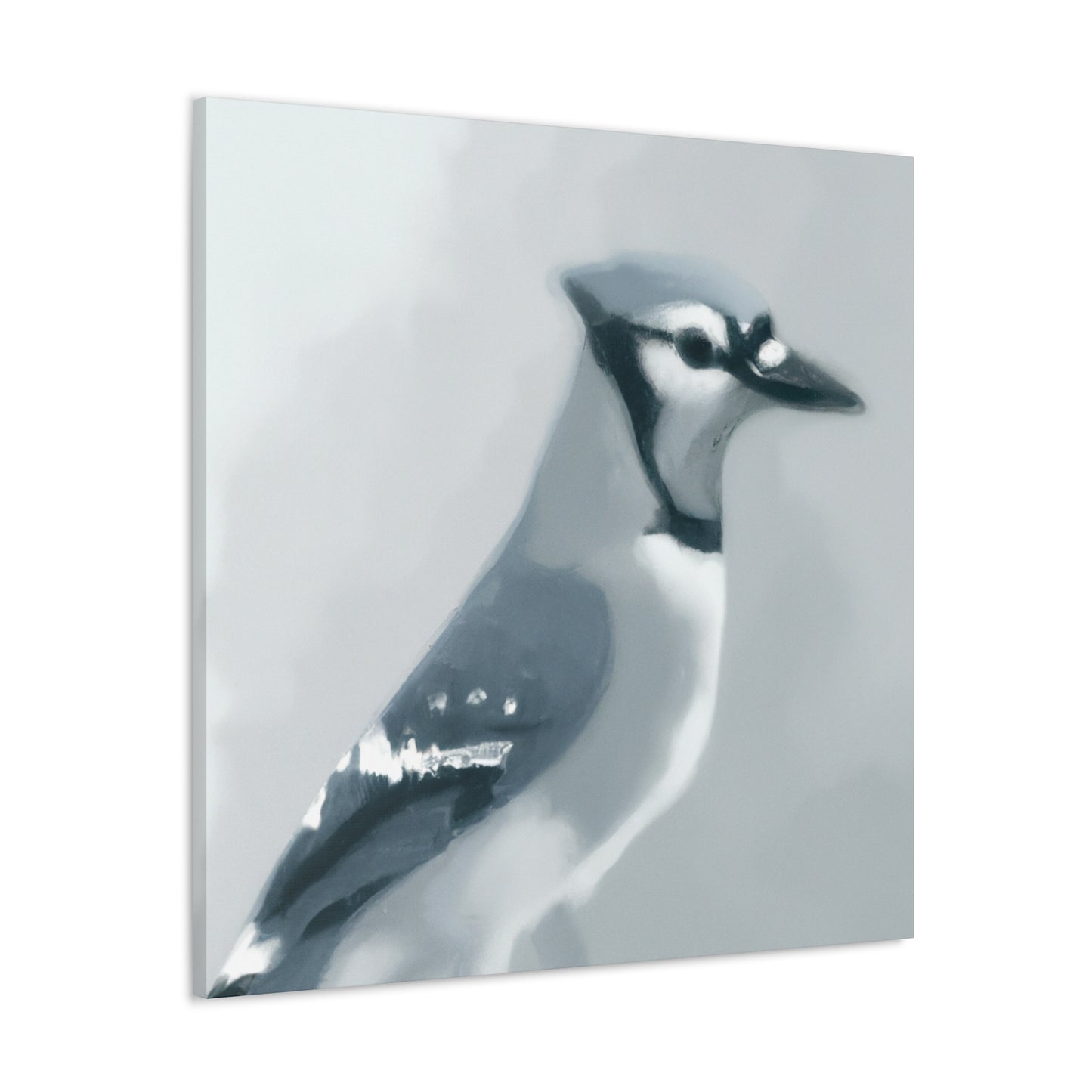 Blue Jay Paradise Scene - Canvas