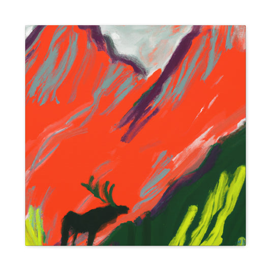 Elk of Abstract Expressionism - Canvas