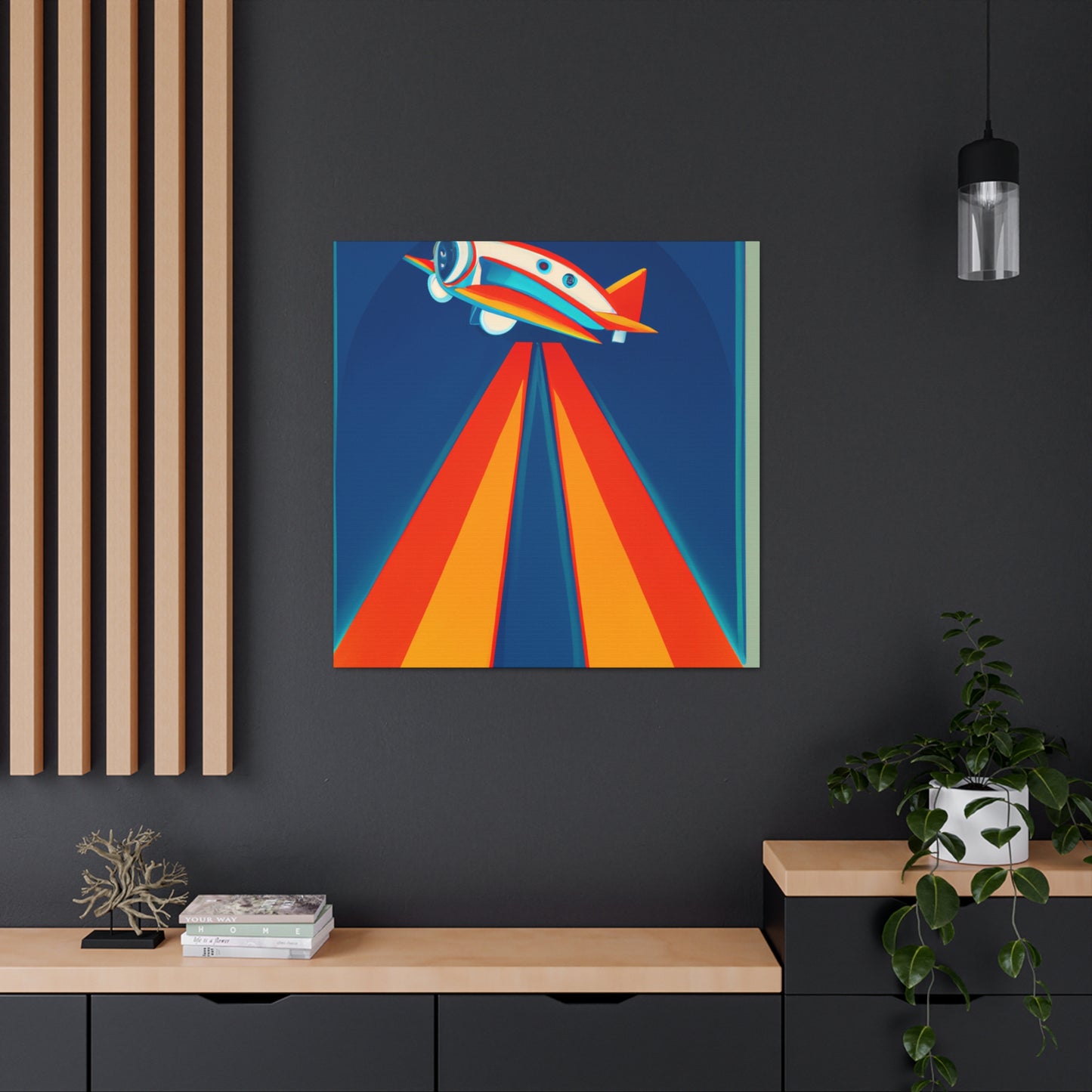 "Aerial Art Deco Dance" - Canvas