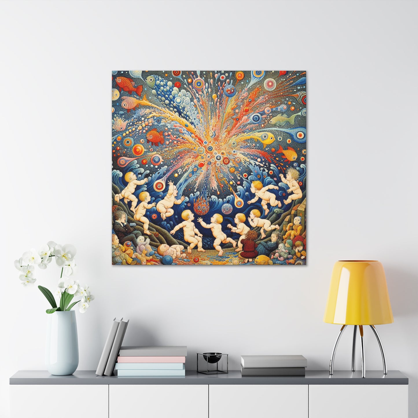 Whimsical Aquatic Wonderland - Canvas