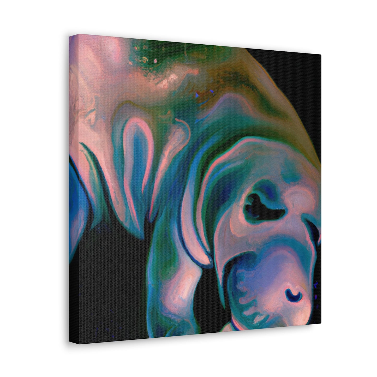 Manatee Graces Water - Canvas