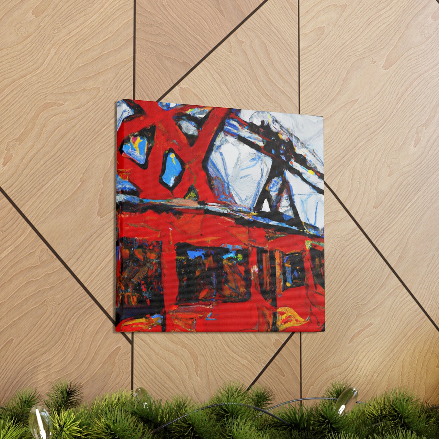 "Cable Car Expressionism" - Canvas