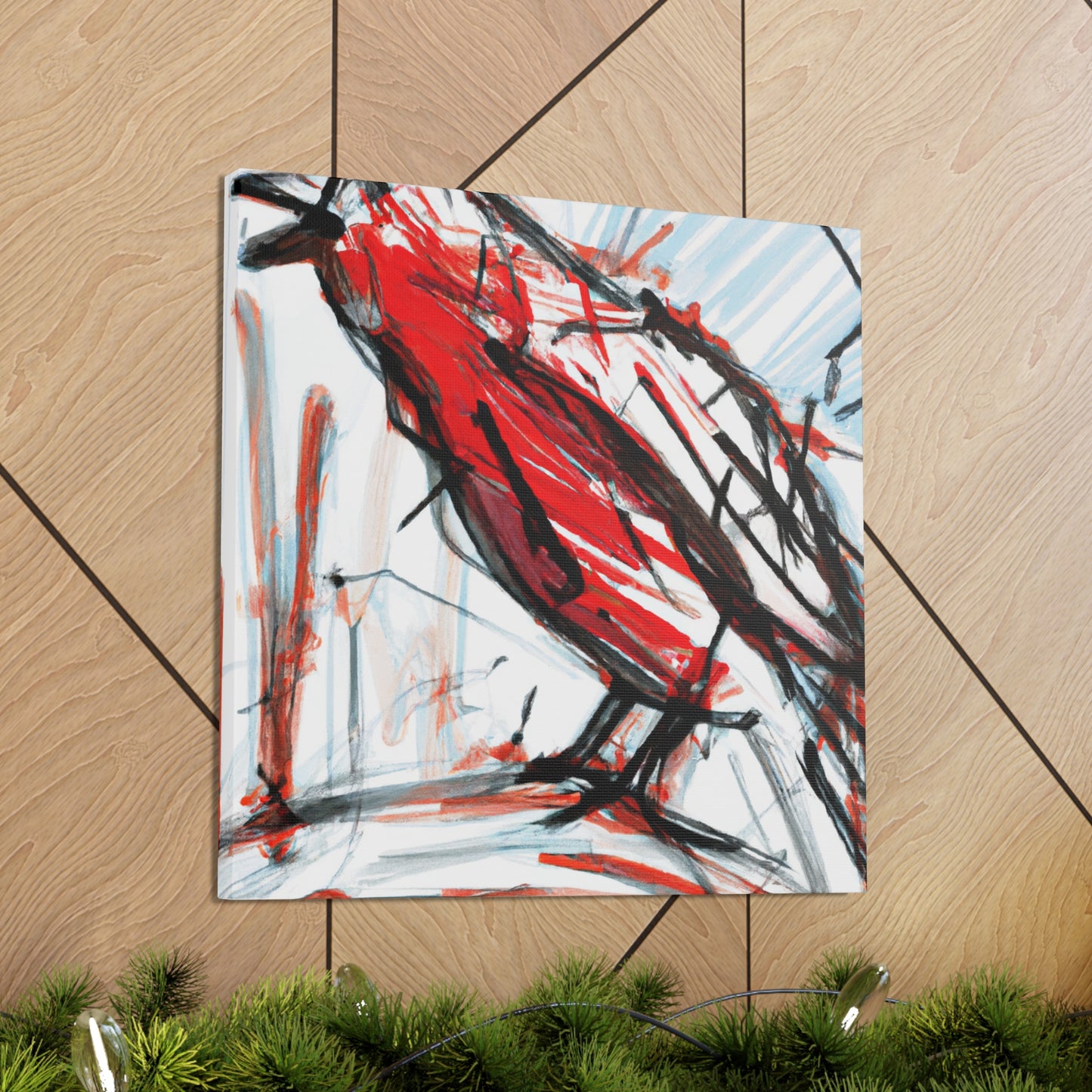 Red-winged Blackbird Abstraction - Canvas