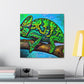 "Veiled Chameleon Reflection" - Canvas