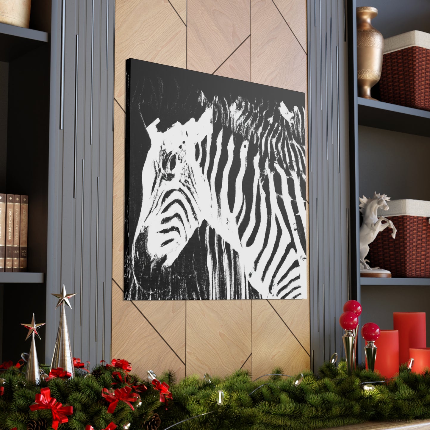 "Zebra Abstract Expressionism" - Canvas